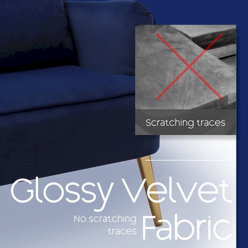 HOMYKA Fauteuil à oreilles moderne, ensemble de 2 fauteuils d'appoint rembourrés