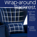 HOMYKA Fauteuil à oreilles moderne, ensemble de 2 fauteuils d'appoint rembourrés