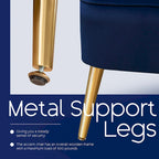 HOMYKA Fauteuil à oreilles moderne, ensemble de 2 fauteuils d'appoint rembourrés