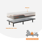 Cadre de lit ajustable ESHINE avec fonction massage