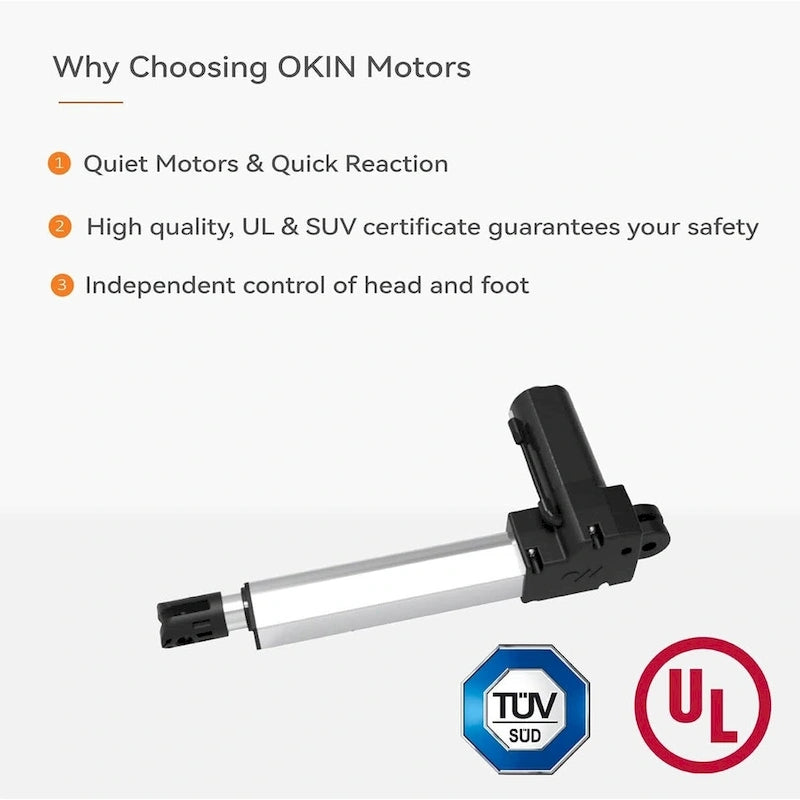 Cadre de lit ajustable ESHINE avec fonction massage