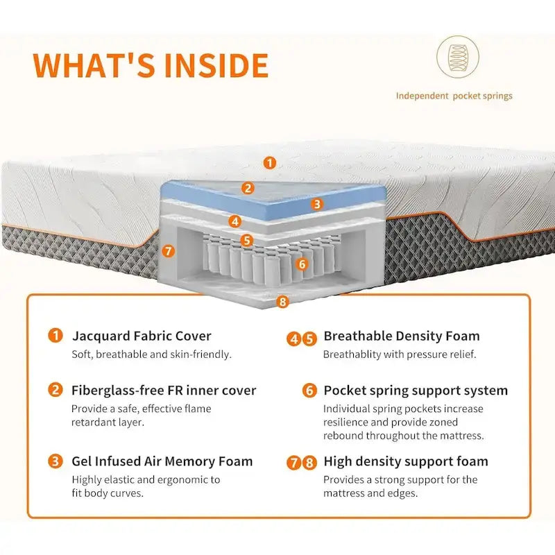 Cadre de lit ajustable ESHINE avec fonction massage