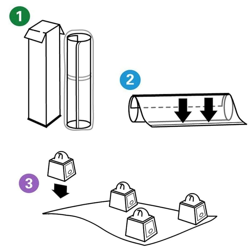 Tapis de chaise de bureau D&amp;W en PVC à picots pour moquette standard.