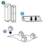 Tapis de chaise de bureau D&amp;W en PVC à picots pour moquette standard.