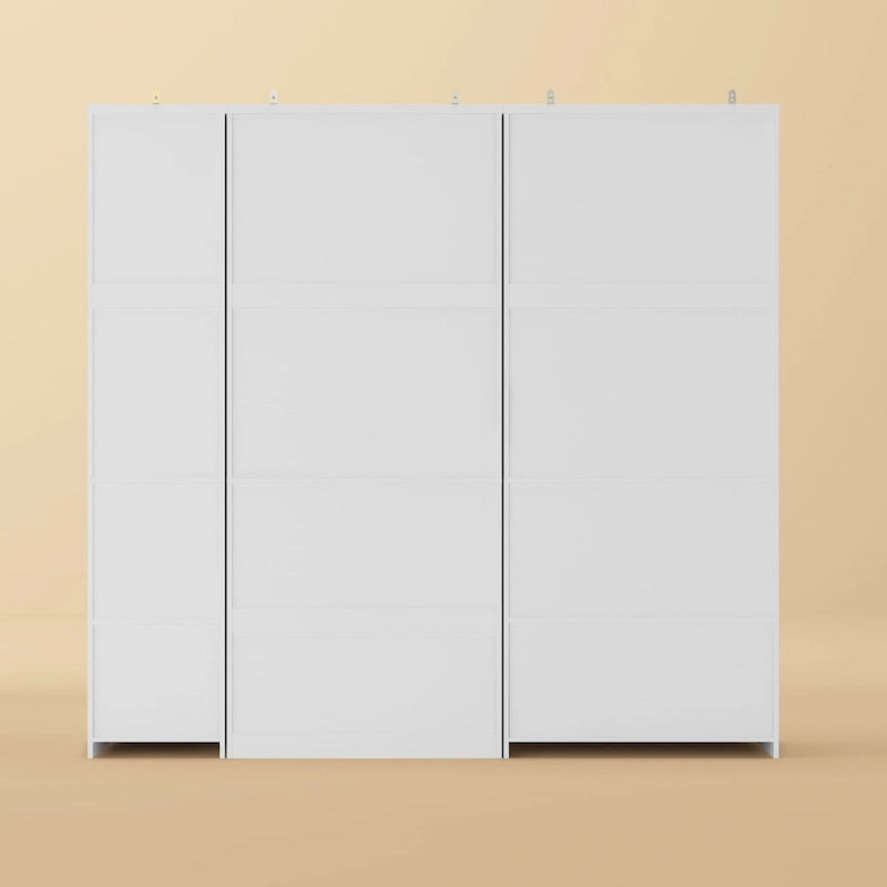 Armoire modulaire de rangement pour penderie et dressing, 74,8 cm de hauteur, blanche.