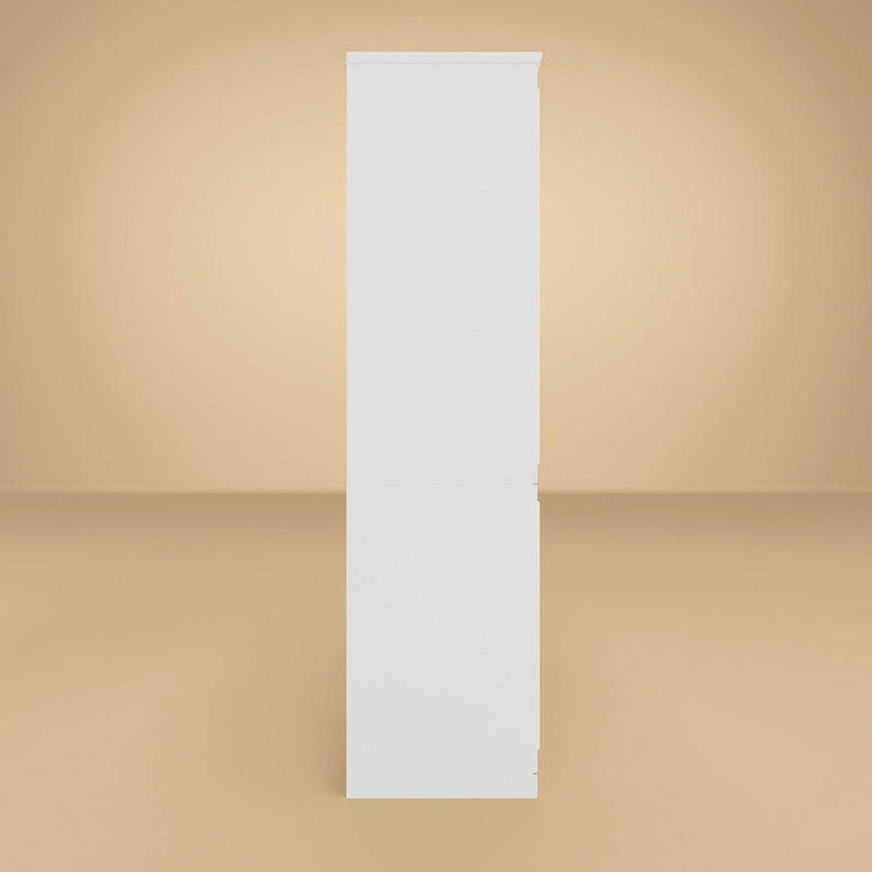 Armoire modulaire de rangement pour penderie et dressing, 74,8 cm de hauteur, blanche.