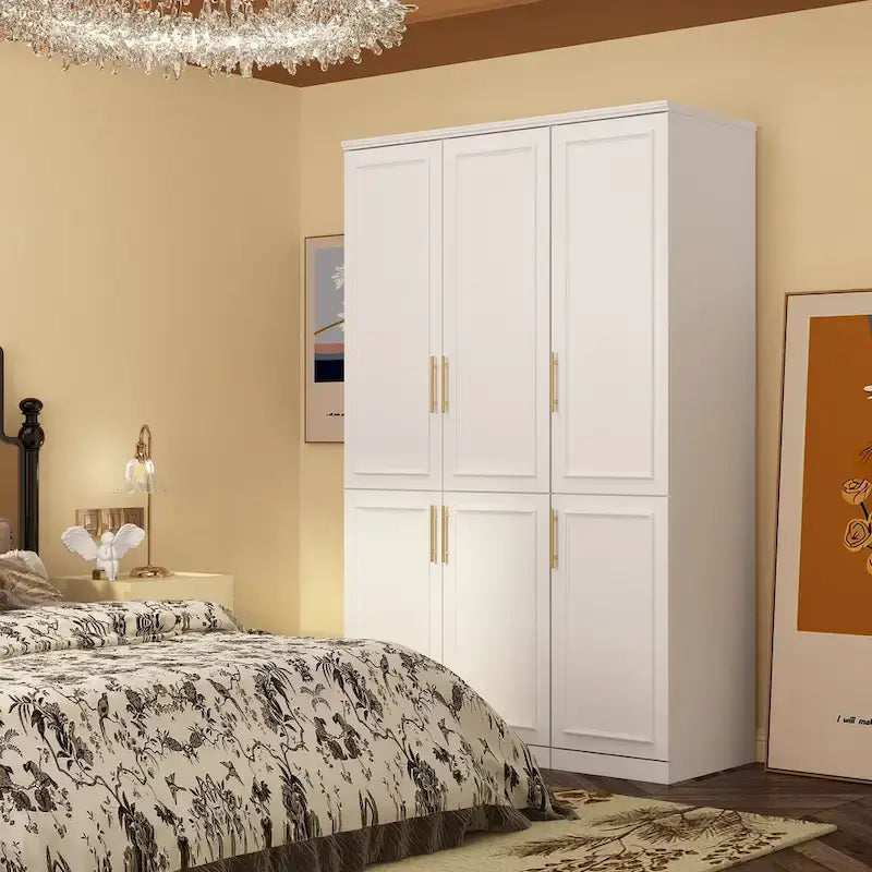 Armoire modulaire de rangement pour penderie et dressing, 74,8 cm de hauteur, blanche.