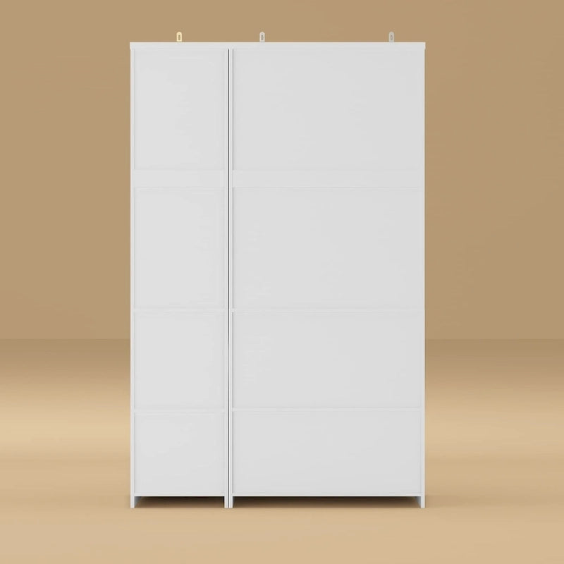 Armoire modulaire de rangement pour penderie et dressing, 74,8 cm de hauteur, blanche.