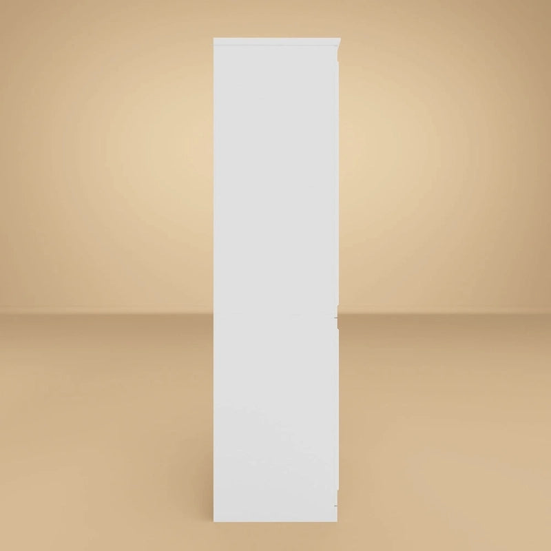 Armoire modulaire de rangement pour penderie et dressing, 74,8 cm de hauteur, blanche.