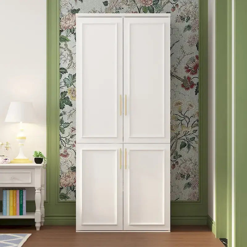 Armoire modulaire de rangement pour penderie et dressing, 74,8 cm de hauteur, blanche.