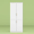 Armoire modulaire de rangement pour penderie et dressing, 74,8 cm de hauteur, blanche.