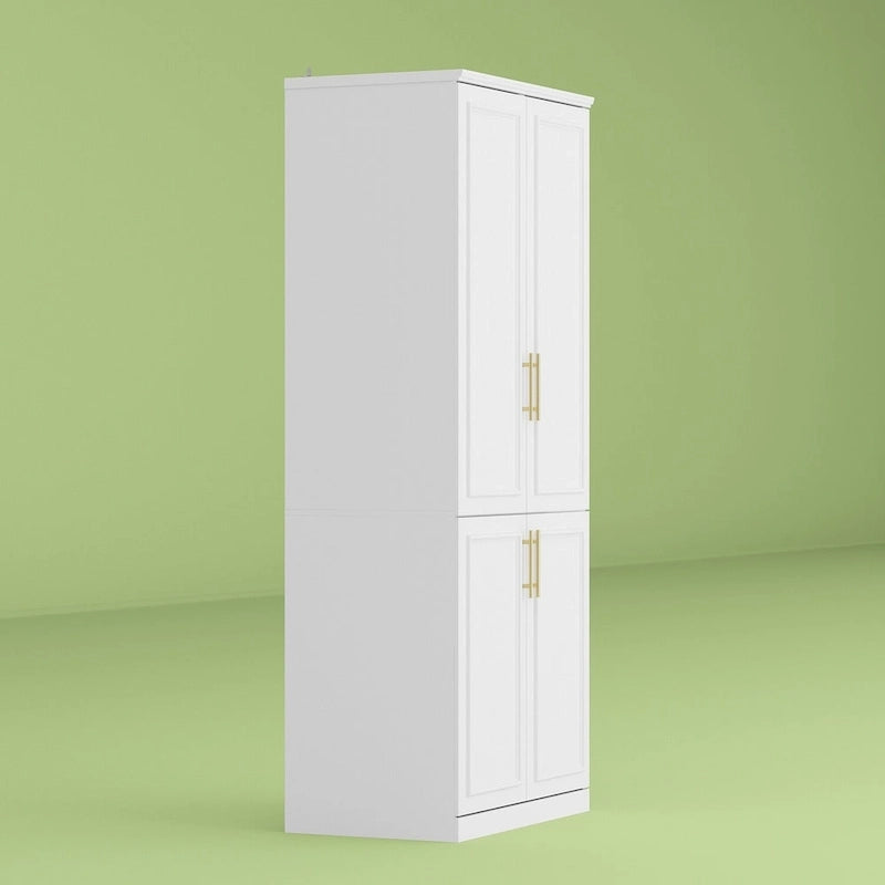 Armoire modulaire de rangement pour penderie et dressing, 74,8 cm de hauteur, blanche.