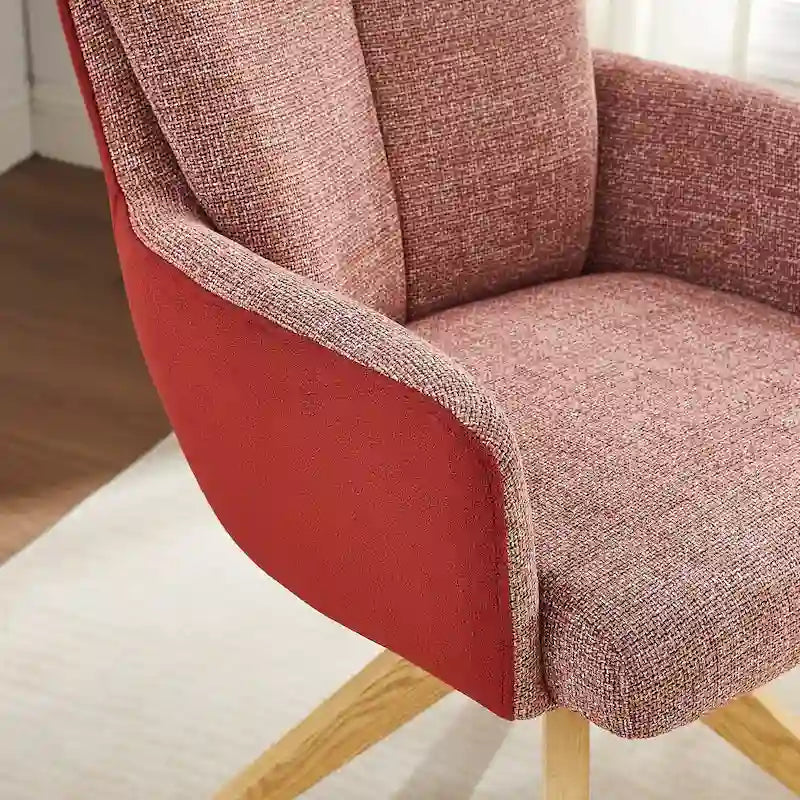 Chaise de bureau pivotante Art Leon style moderne du milieu du siècle