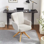 Chaise de bureau pivotante Art Leon style moderne du milieu du siècle