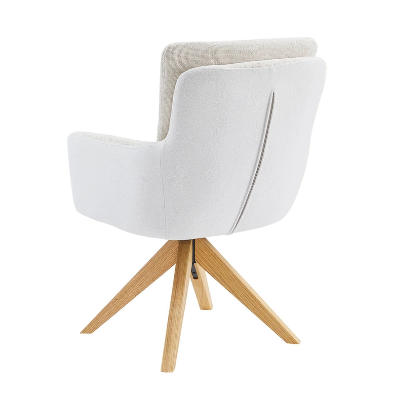 Chaise de bureau pivotante Art Leon style moderne du milieu du siècle