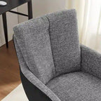 Chaise de bureau pivotante Art Leon style moderne du milieu du siècle