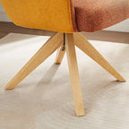 Chaise de bureau pivotante Art Leon style moderne du milieu du siècle