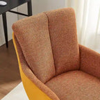 Chaise de bureau pivotante Art Leon style moderne du milieu du siècle