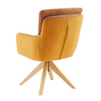 Chaise de bureau pivotante Art Leon style moderne du milieu du siècle