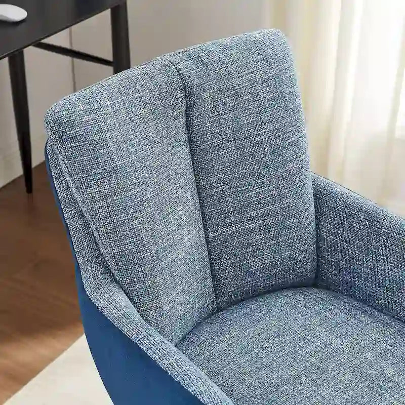 Chaise de bureau pivotante Art Leon style moderne du milieu du siècle