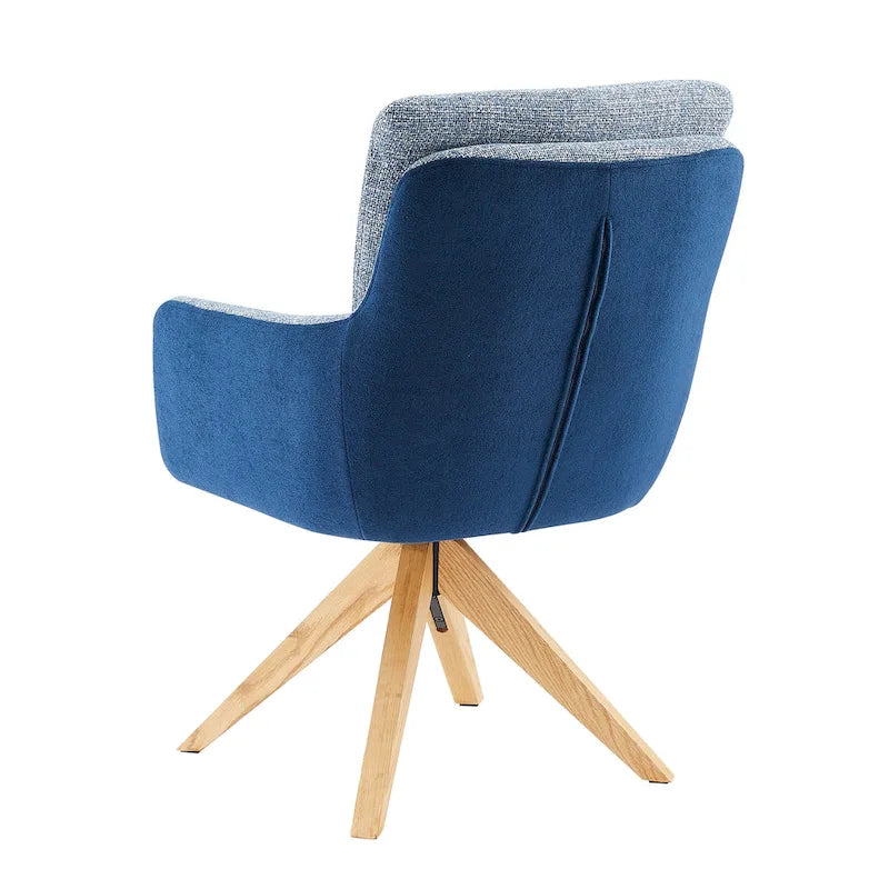 Chaise de bureau pivotante Art Leon style moderne du milieu du siècle