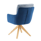 Chaise de bureau pivotante Art Leon style moderne du milieu du siècle