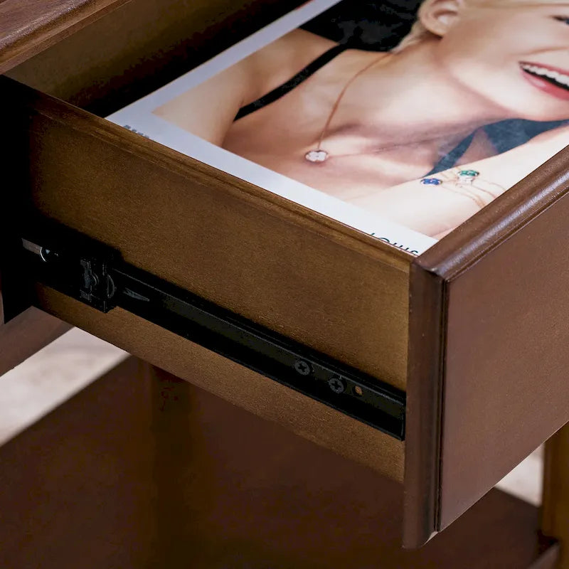 Table de chevet Coastal Charging à un tiroir