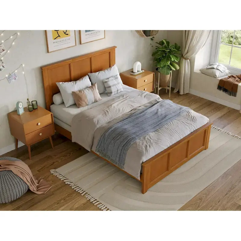 Lit de fondation AFI Madison avec pied de lit assorti