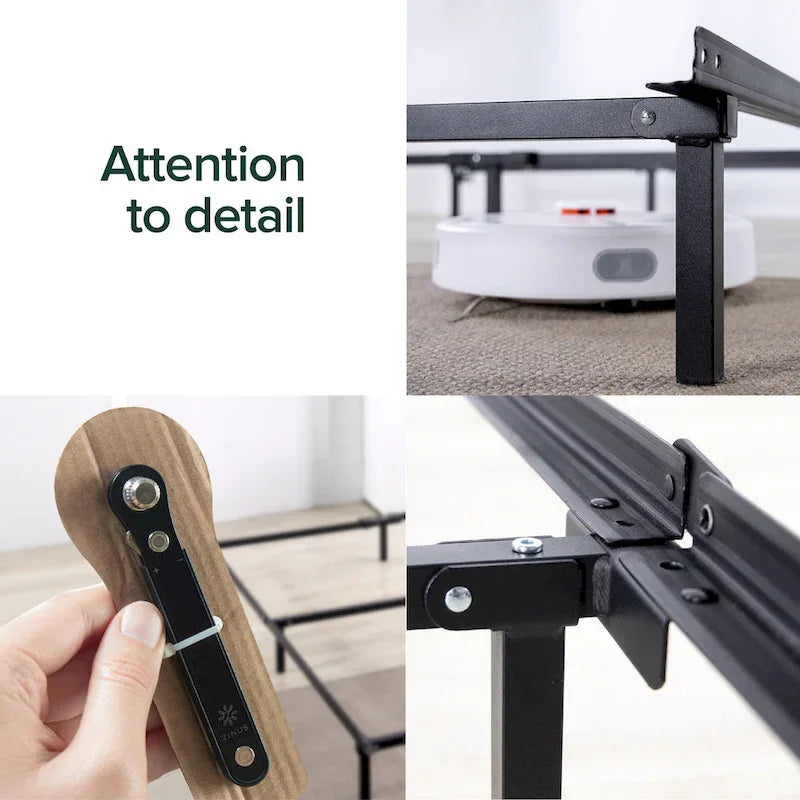 Priage par ZINUS Cadre de lit en métal Compack