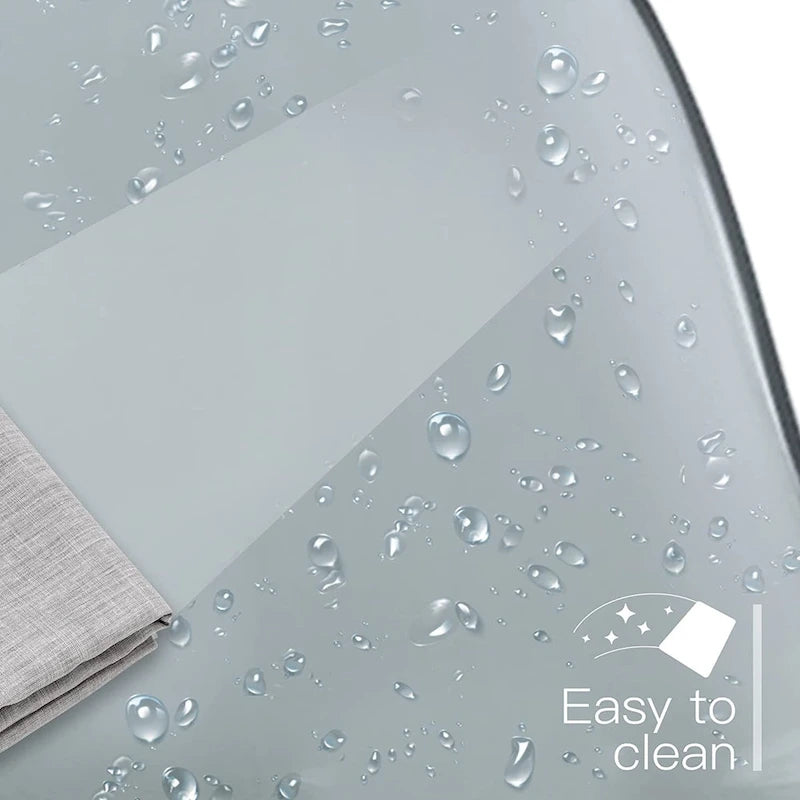 Chaise de bureau à roulettes pivotante en acrylique, sans accoudoirs et réglable en hauteur