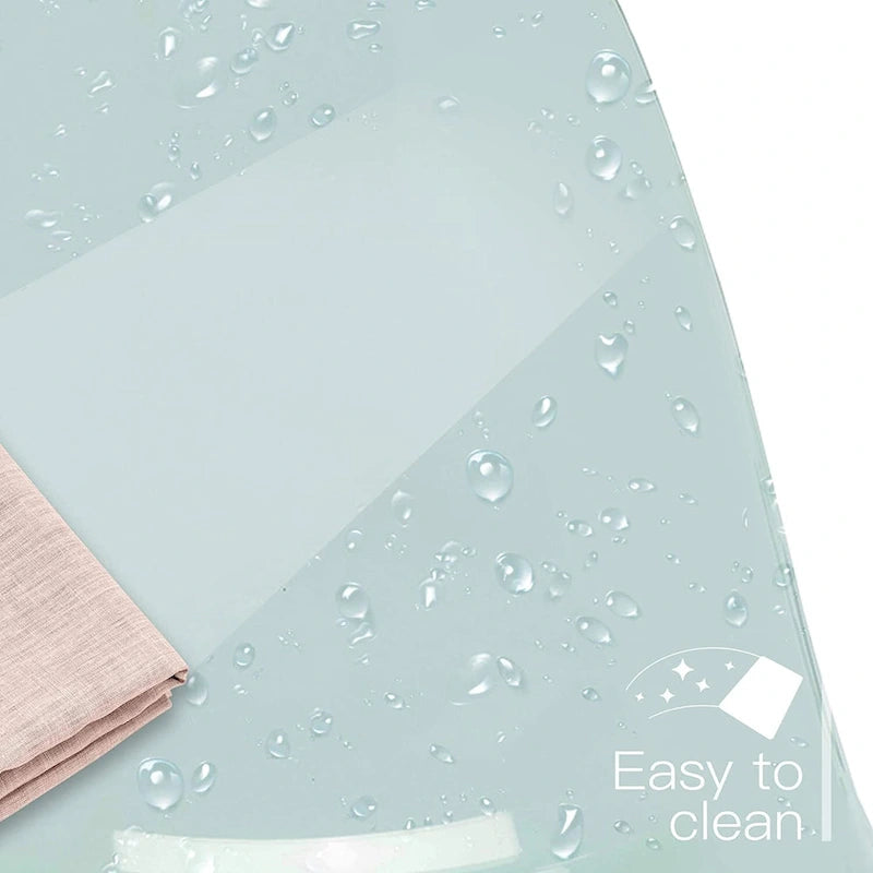 Chaise de bureau à roulettes pivotante en acrylique, sans accoudoirs et réglable en hauteur