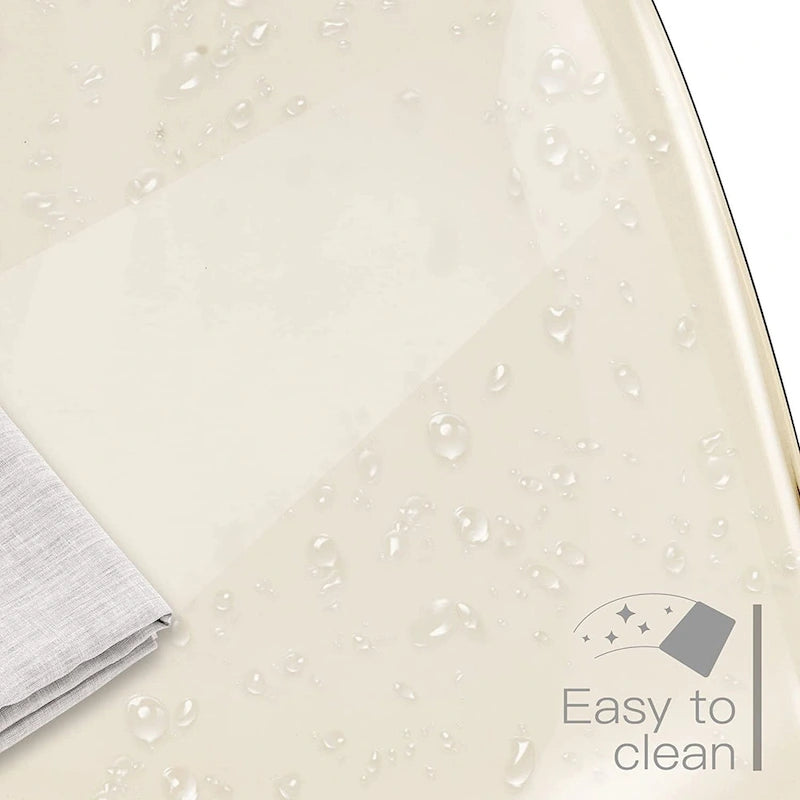 Chaise de bureau à roulettes pivotante en acrylique, sans accoudoirs et réglable en hauteur