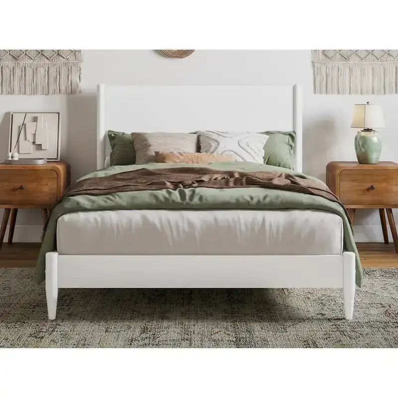 Lit plateforme bas en bois massif Pasadena