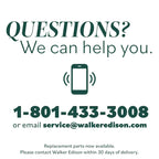 Lit king size en bois massif de style transitionnel Middlebrook Designs