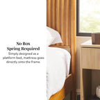 Lit king size en bois massif de style transitionnel Middlebrook Designs