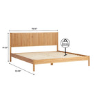 Lit king size en bois massif de style transitionnel Middlebrook Designs