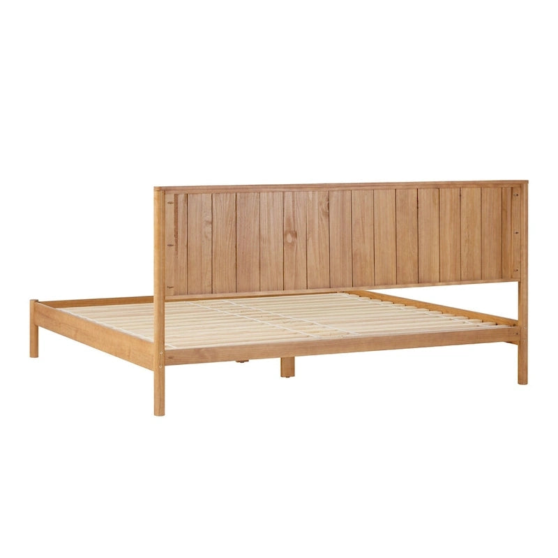 Lit king size en bois massif de style transitionnel Middlebrook Designs