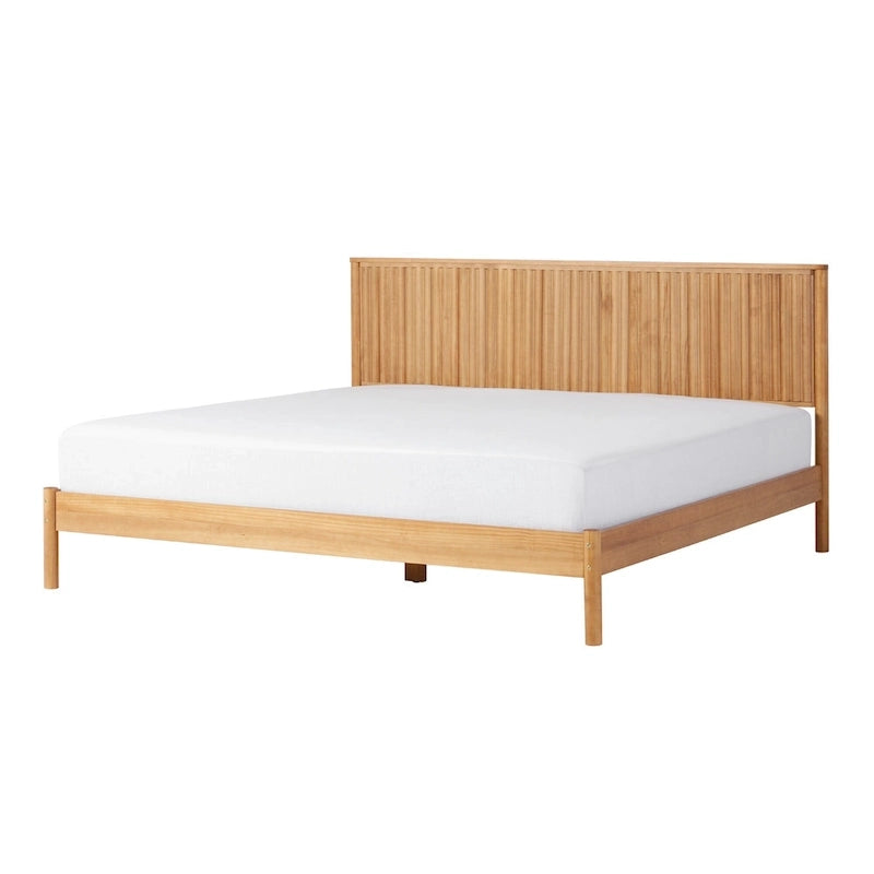 Lit king size en bois massif de style transitionnel Middlebrook Designs