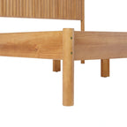 Lit king size en bois massif de style transitionnel Middlebrook Designs