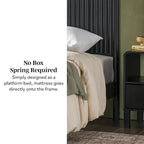 Lit king size en bois massif de style transitionnel Middlebrook Designs