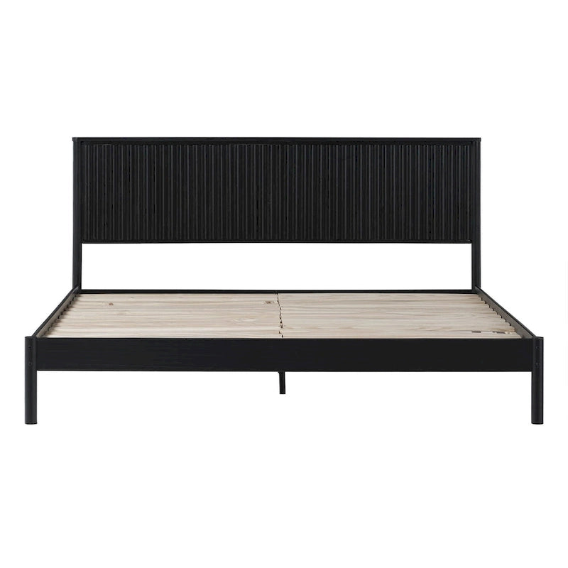 Lit king size en bois massif de style transitionnel Middlebrook Designs