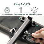 Cadre de lit plateforme rembourré gris Priage by ZINUS avec lattes en bambou durable