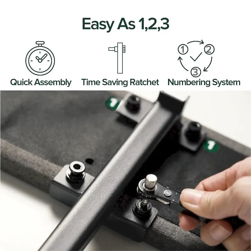 Cadre de lit plateforme rembourré gris Priage by ZINUS avec lattes en bambou durable