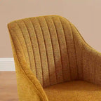 Fauteuil pivotant Art Leon pour bureau à domicile moderne avec pieds en bois