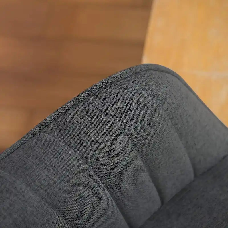 Fauteuil pivotant Art Leon pour bureau à domicile moderne avec pieds en bois