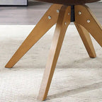 Fauteuil pivotant Art Leon pour bureau à domicile moderne avec pieds en bois
