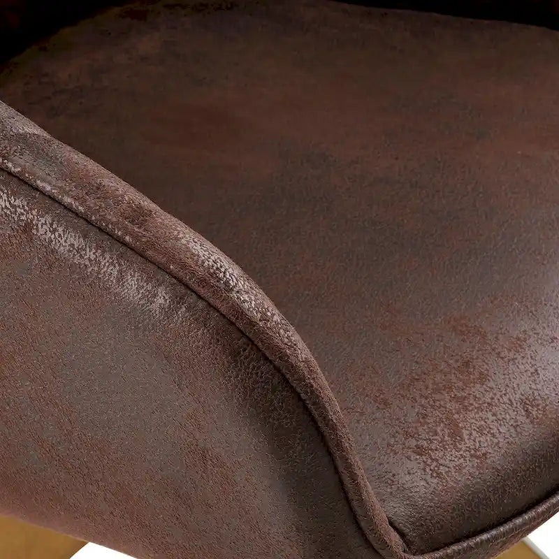 Fauteuil pivotant Art Leon pour bureau à domicile moderne avec pieds en bois