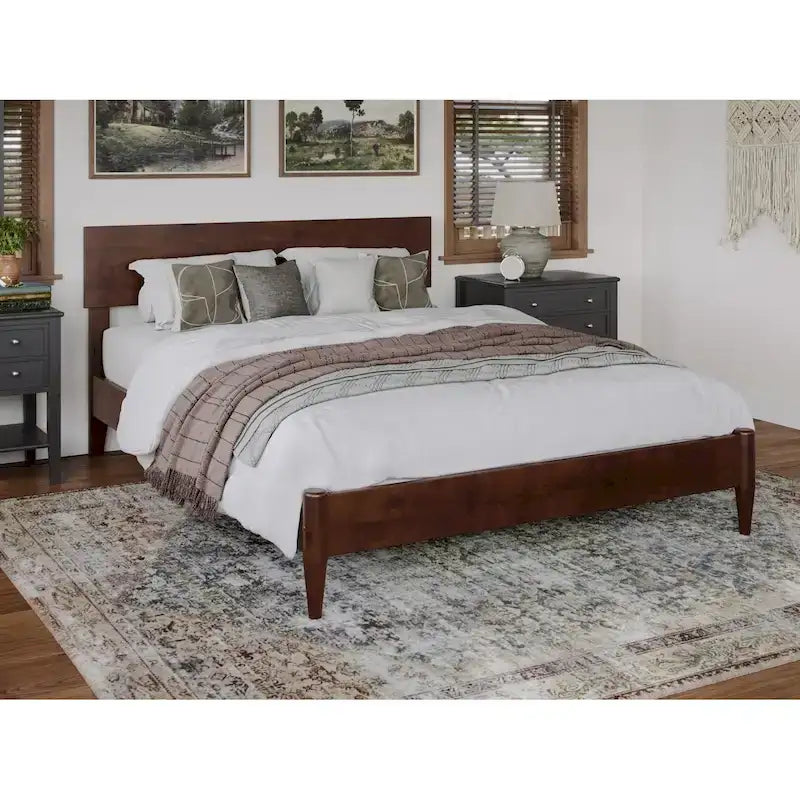 Lit plateforme moderne en bois massif Aria