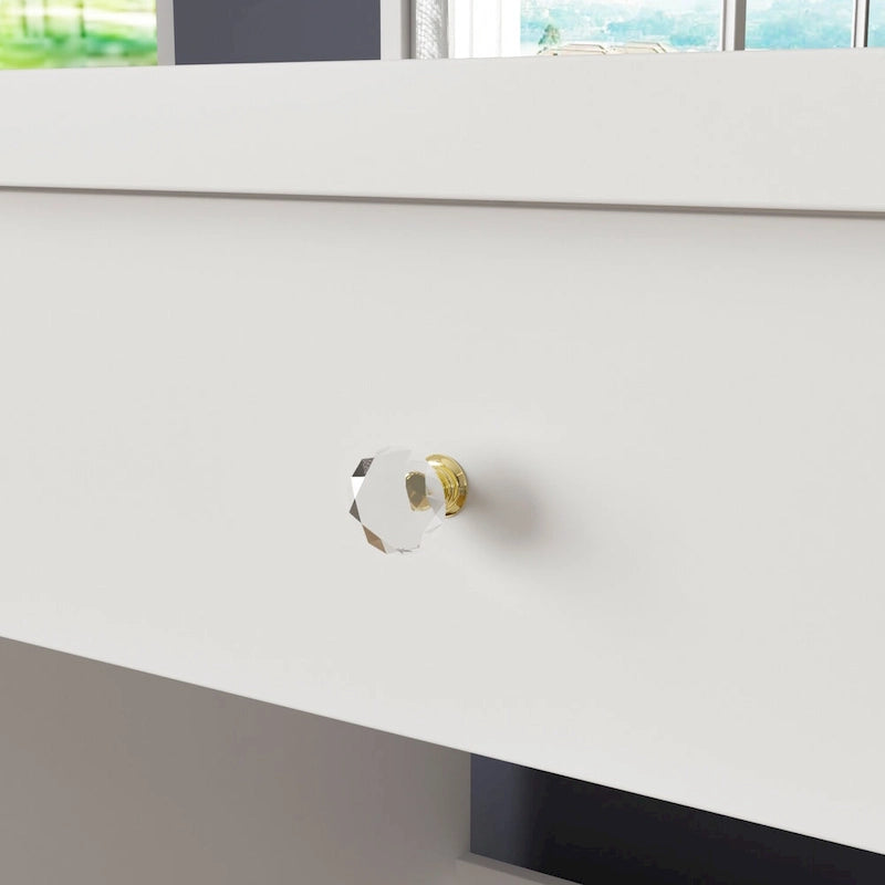 Ensemble coiffeuse de maquillage 39,4 W avec tabouret et miroir