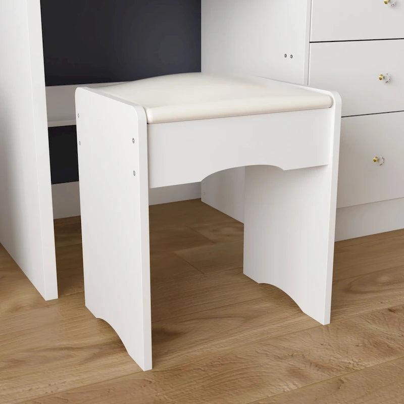 Ensemble coiffeuse de maquillage 39,4 W avec tabouret et miroir